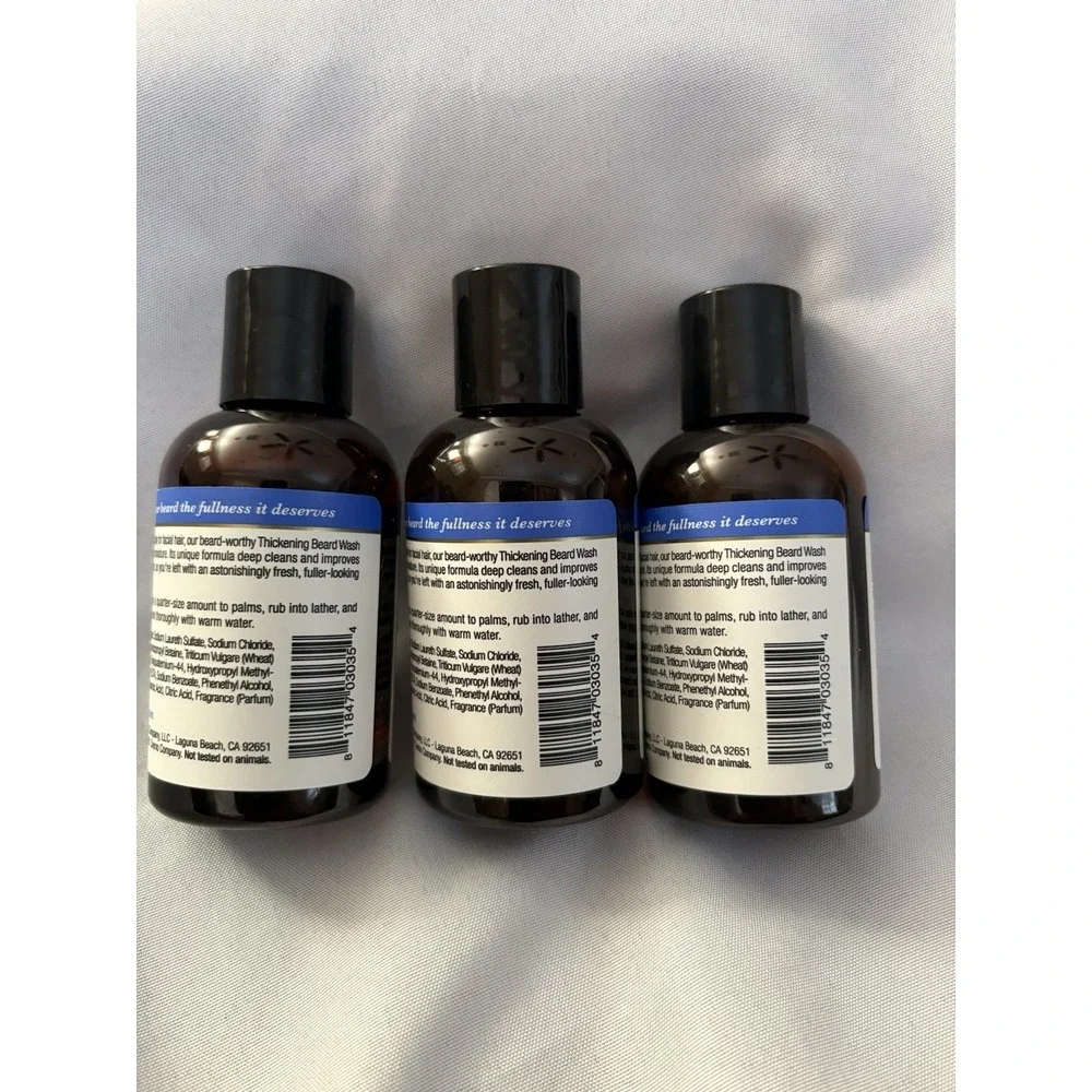 NEW CREMO Thickening Beard Wash Astonishingly Superior 4FL oz each 3 Pack Cremo